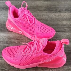 *NEAR NEW* Nike Airmax Air Max 270 Sz 8.5 Vibrant Neon Bright Hyper Triple Pink